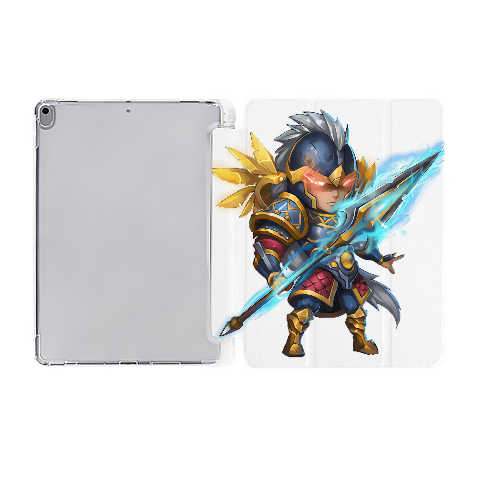 （画像用） リーグ・オブ・レジェンド League of Legends LOL IPad ケース ペン収納付き 三つ折りスタンド PUレザー×シリコン 対応機種9.5/10.5/10.9インチ